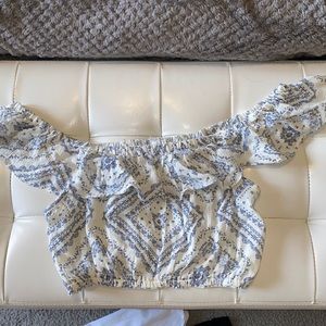 Strapless Cropped Blouse